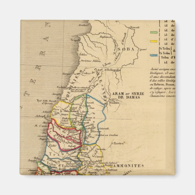 Aimant La Terre Sainte e en 12 tribus (Devant)