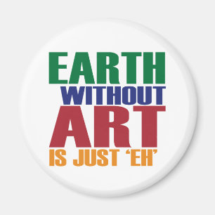 Aimant La Terre Sans Art Est Juste