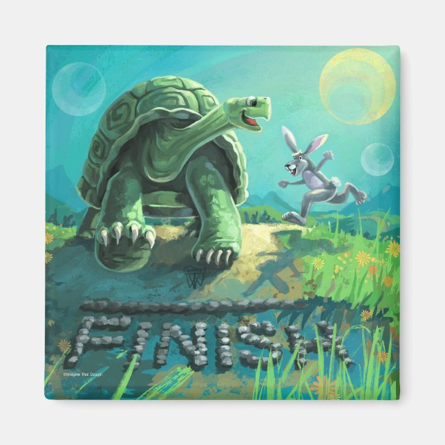 Aimant La tortue et l'art du lièvre (Devant)