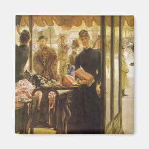 Aimant La vendeuse par James Tissot, Art fin victorien