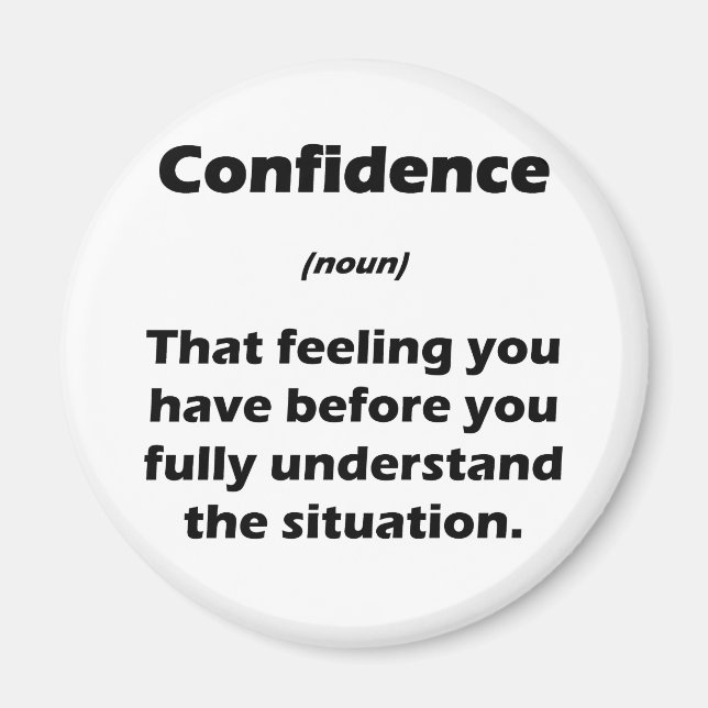 Aimant La véritable définition de la confiance (Devant)