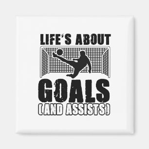 Aimant La vie de footballeur est à propos de buts et c'es