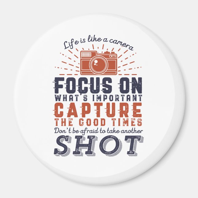 Aimant La Vie Est Comme Une Citation De Photographe De Ca (Devant)