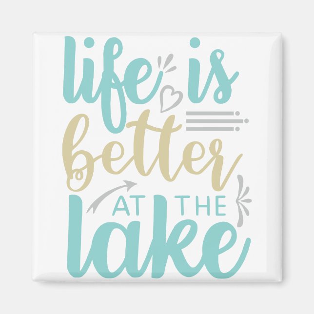 Aimant la vie est meilleure au lac (Devant)