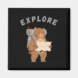Aimant La vie est meilleure en camping et en exploration