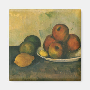 Aimant La vie morte avec les pommes par Paul Cezanne