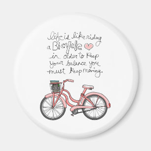 Aimant la vie vol25 est comme monter une bicyclette