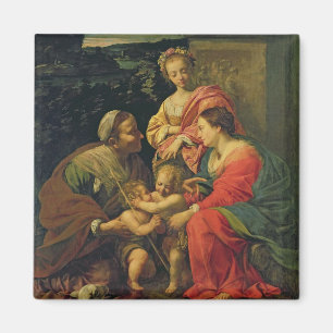 Aimant La Vierge et l'enfant avec St Elizabeth, l'Infan