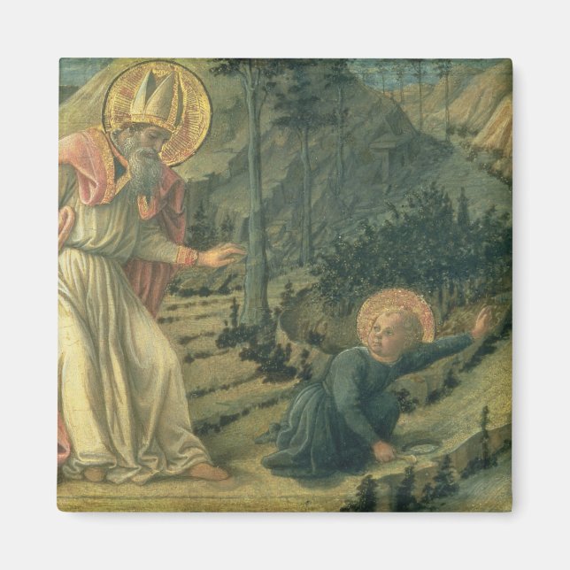 Aimant La vision de Saint Augustin, fin des années 1450 (Devant)