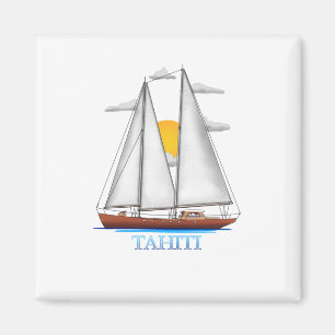 Aimant La Voile Nautique Côtière De Tahiti