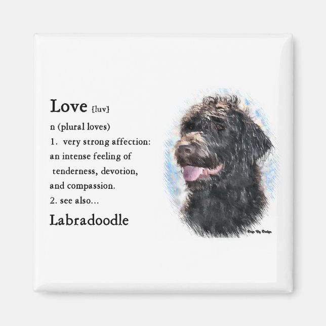 Aimant Labradoodle Cadfts (Devant)