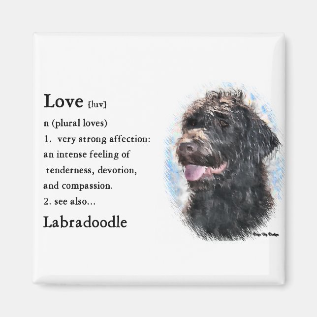 Aimant Labradoodle Cadfts (Devant)