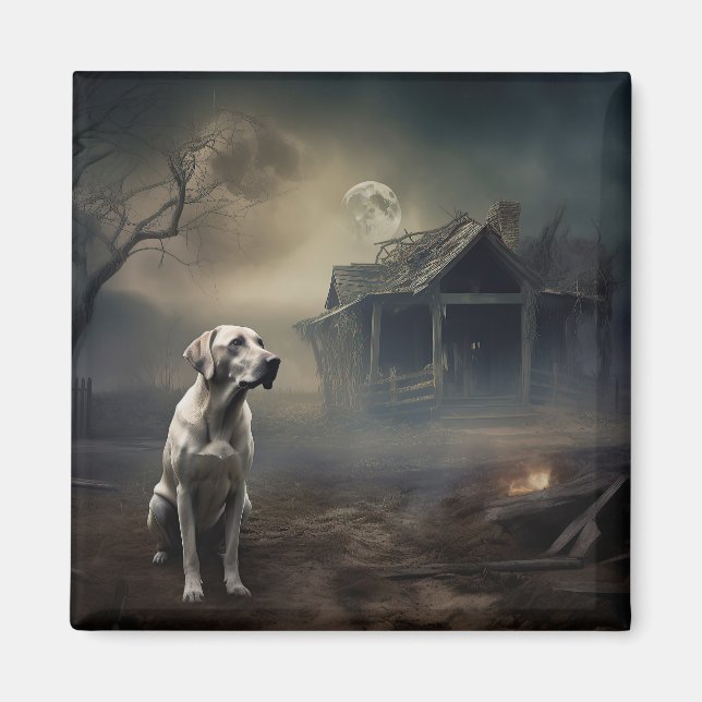 Aimant Labrador Halloween (Devant)