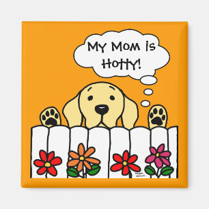 Aimant Labrador jaune vous observe