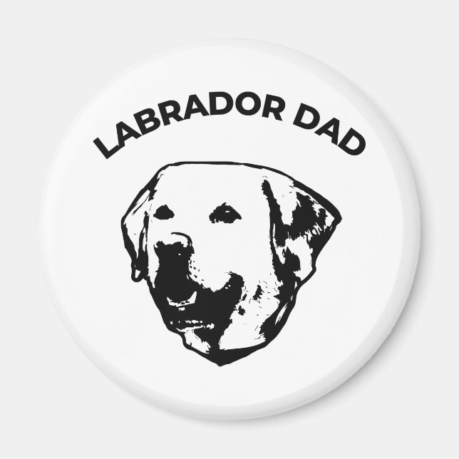 Aimant Labrador Papa (Devant)