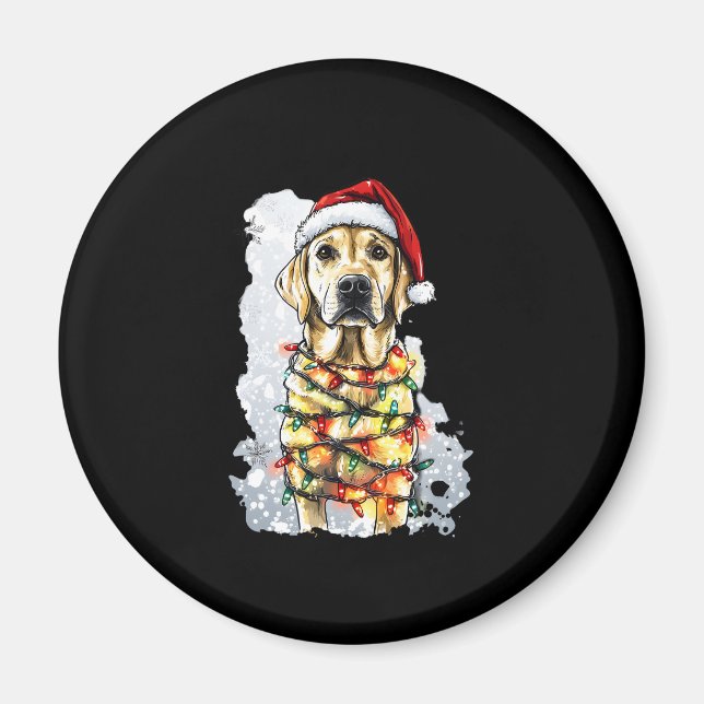 Aimant Labrador Retriever Dogs Tree Christmas Sweater Xma (Devant)