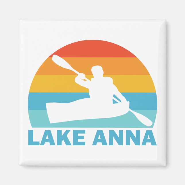 Aimant Lac Anna Virginia Kayak (Devant)