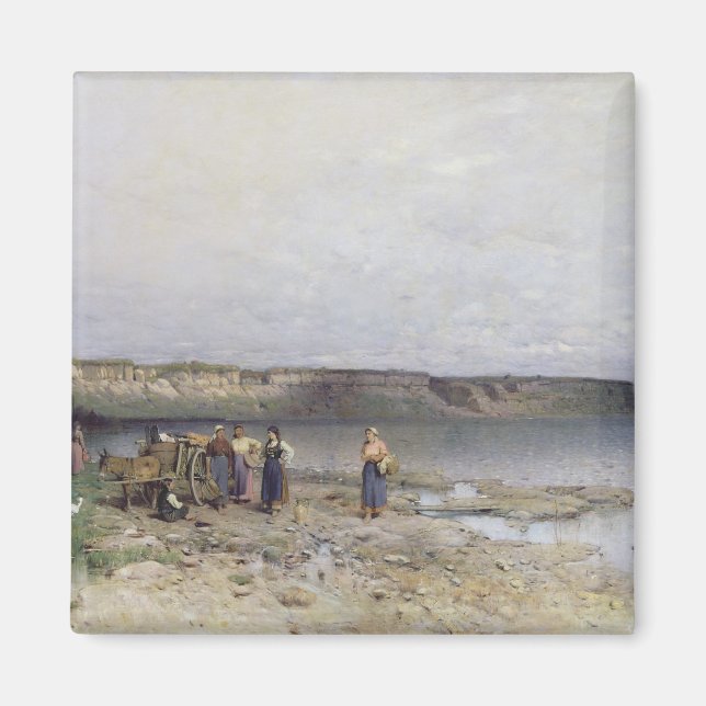 Aimant Lac Balaton avec la rive d'Akarattya, 1885 (Devant)