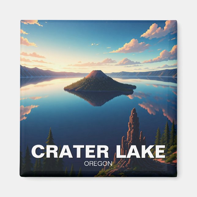 Aimant Lac Crater Oregon (Devant)