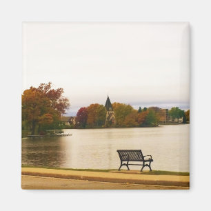 Aimant Lac Fowler en automne, Wisconsin