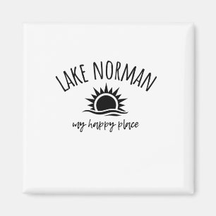 Aimant Lac Norman Mon Endroit Heureux Nc Bateau Pêche Cam