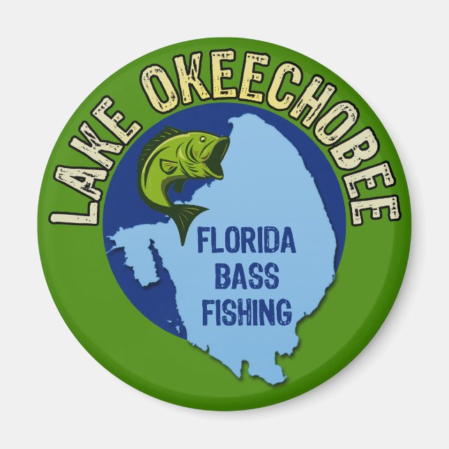 Aimant Lac Okeechobee, Floride Bass Fishing (Devant)
