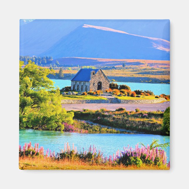Aimant Lac Tekapo, Nouvelle-Zélande (Devant)