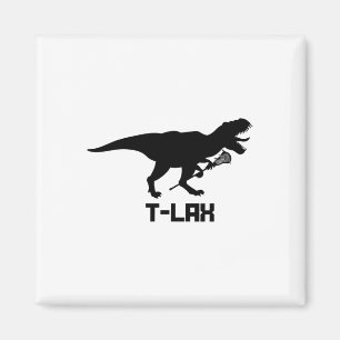 Aimant Lacrosse Lax T-rex Dinosaur Hommes Femmes Cadeau J