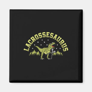 Aimant Lacrossesaurus Joueur de Crosse Lax Amateur Sport