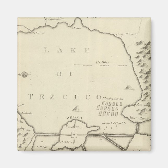 Aimant Lacs du Mexique (Devant)