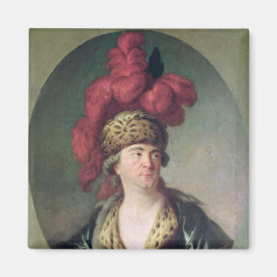 Aimant L'acteur Lekain dans le rôle de Genghis Khan