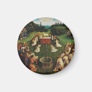 Aimant L'Adoration de l'Agneau mystique de Jan van Eyck