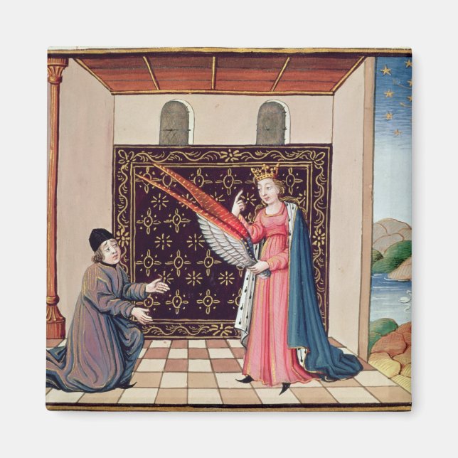 Aimant Lady Philosophie offre aux ailes de Boethius (Devant)