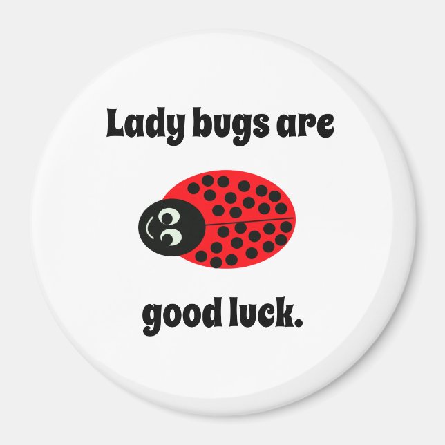 Aimant Ladybug, bonne chance (Devant)