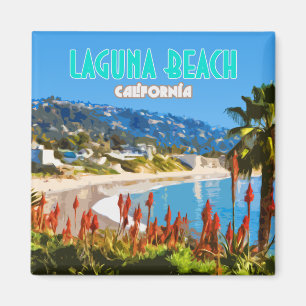 Aimant Laguna Beach Orange County Californie Vintage