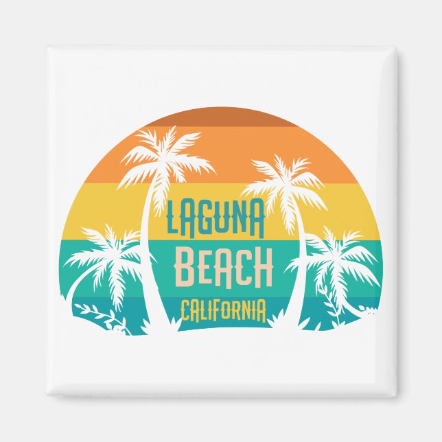 Aimant Laguna Beach Retro (Devant)