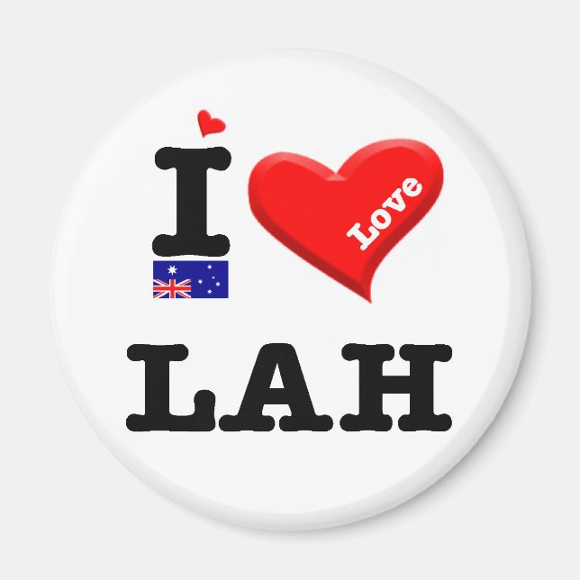 Aimant LAH - J'aime (Devant)