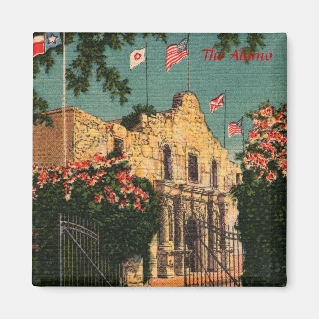 Aimant L'aimant Alamo Vintage Texas (Devant)