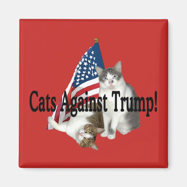 Aimant L'aimant "Chats contre Trump" (Devant)