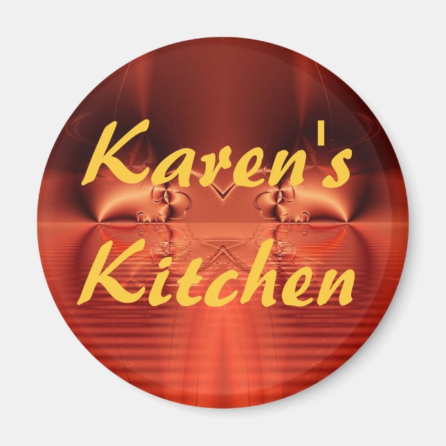 Aimant L'aimant de cuisine de Karen (Devant)
