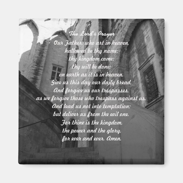 Aimant L'aimant de prière du Seigneur (Devant)