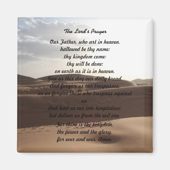 Aimant L'aimant de prière du Seigneur (Devant)