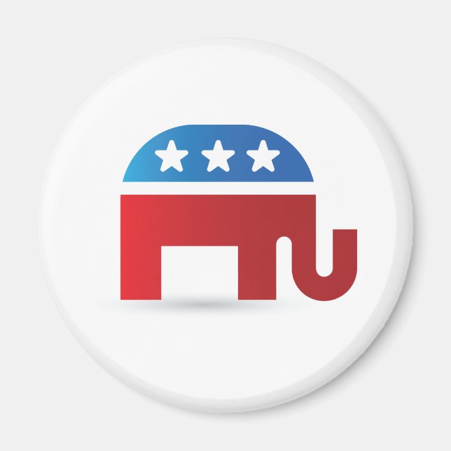 Aimant L'aimant des éléphants républicains (Devant)