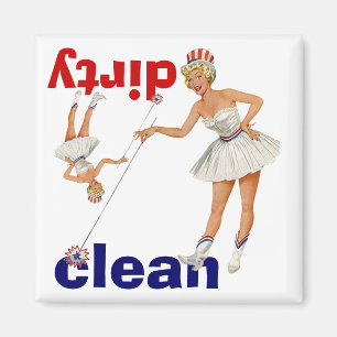 Aimant L'aimant gallon vintage dirige le lave-vaisselle