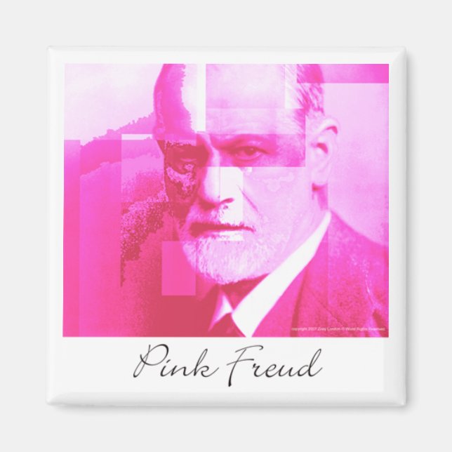 Aimant L'aimant original rose Freud (Devant)