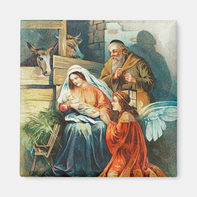 Aimant L'aimant Vintage de la Nativité (Devant)