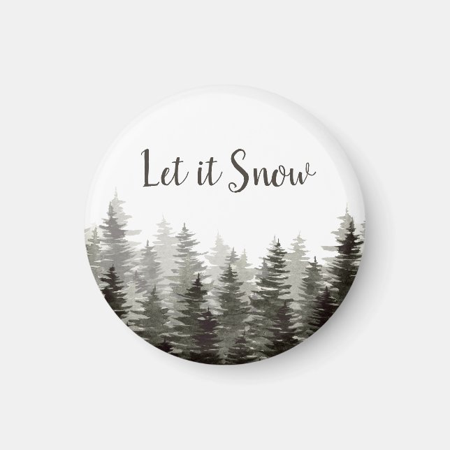 Aimant Laisse-Le Pin À Neige (Devant)