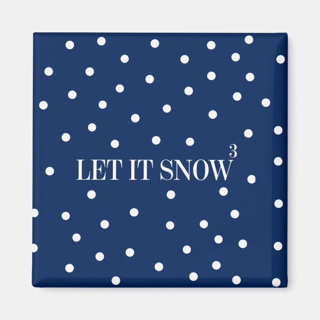Aimant Laisser neiger l'aimant de Noël (Devant)