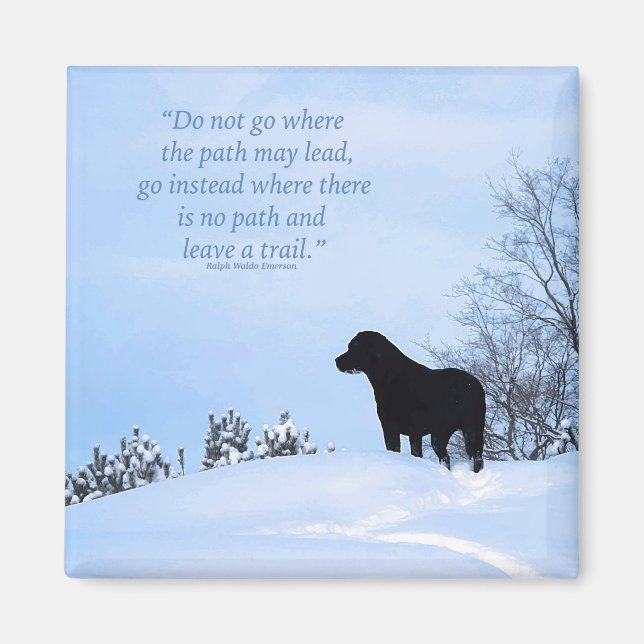 Aimant Laisser un sentier 2 - Citation Inspirationnelle - (Devant)