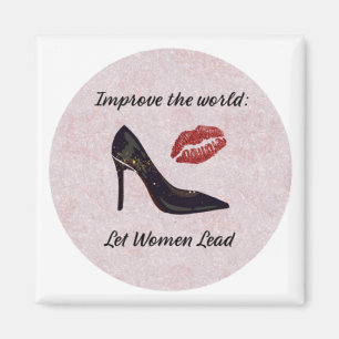 Aimant Laissez les femmes diriger